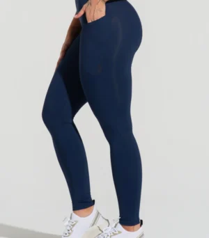 Legging fitness feminina com bolsos soul dlk azul marinho